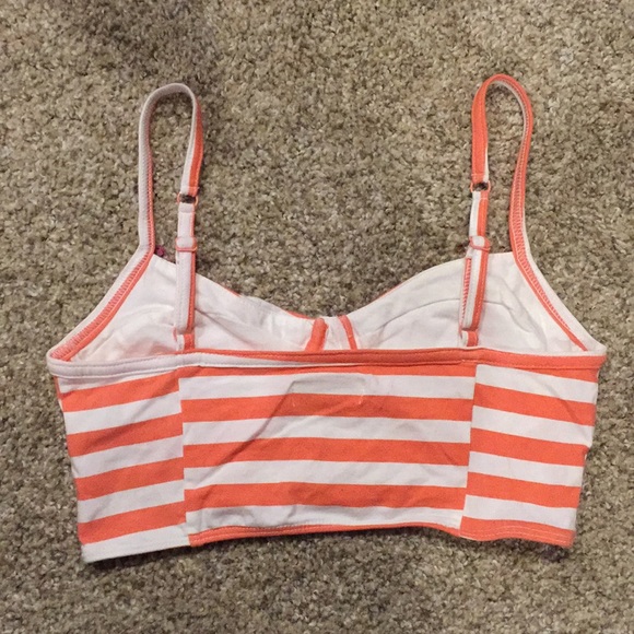 Kirra Red and White Striped Bandeau - Picture 2 of 4